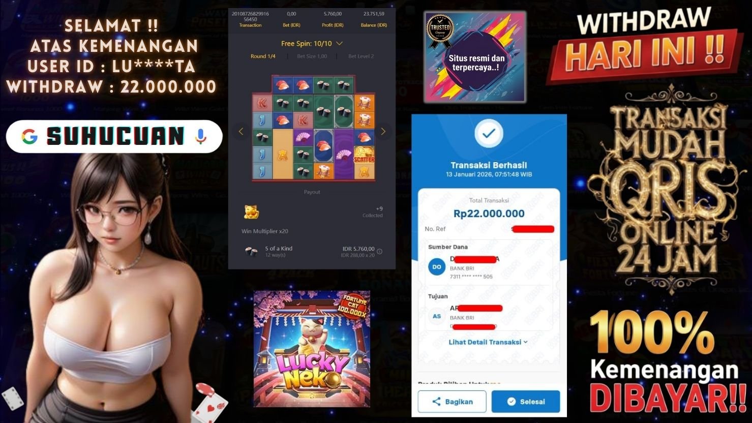 SUHUCUAN JACKPOT SLOT LUCKY NEKO